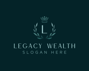 Luxury Wreath Crown logo design