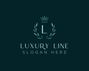 Luxury Wreath Crown logo design