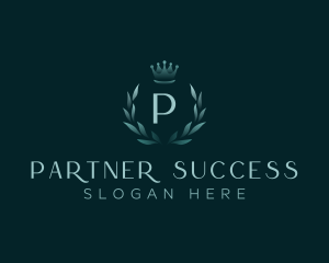 Luxury Wreath Crown logo