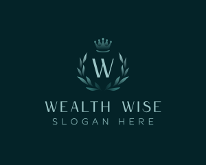 Luxury Wreath Crown logo design