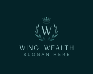 Luxury Wreath Crown logo design