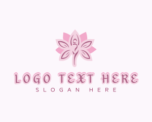 Yoga Female Flower logo