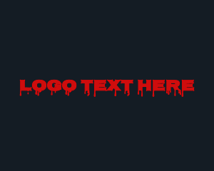 Blood Drip Stab Horror  logo