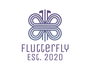 Blue Butterfly Wings logo