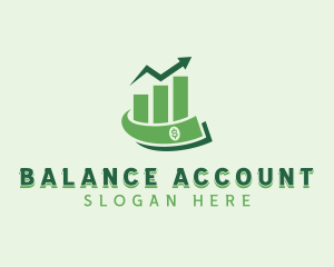 Accounting Money Statistics logo design