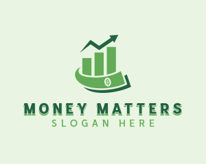 Accounting Money Statistics logo design