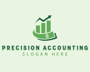 Accounting Money Statistics logo design