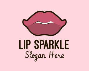 Lips Beauty Cosmetics  logo design