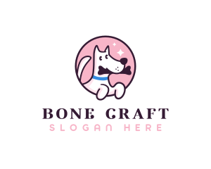 Cute Puppy Food logo design