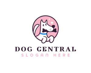 Cute Puppy Vet logo design