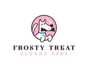 Cute Puppy Food logo design