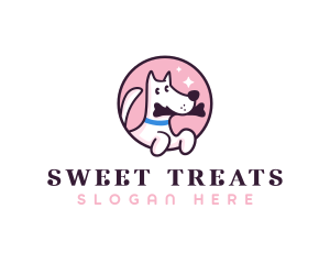 Cute Puppy Vet logo design