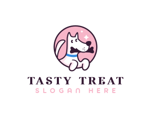 Cute Puppy Vet logo design