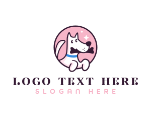 Food - Cute Puppy Food logo design