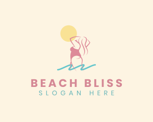 Bikini Woman Beach logo