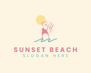 Bikini Woman Beach logo