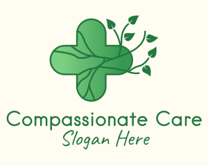 Herbal Medicinal Cross  logo design