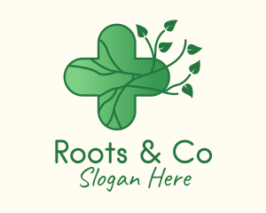 Herbal Medicinal Cross  logo design