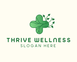 Herbal Medicinal Cross  logo
