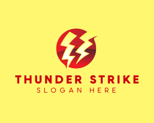 Thunder Energy Bolt  logo design