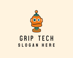 Tech Robot Character logo design