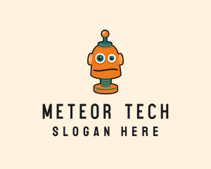 Tech Robot Character logo design