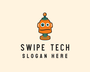 Tech Robot Character logo design