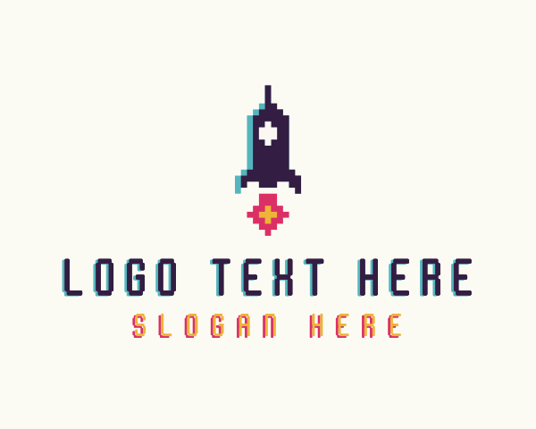 Pixel logo example 1