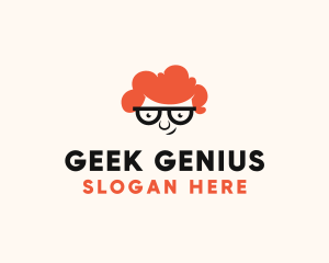 Smart Geek Guy logo design