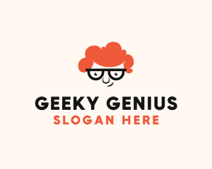 Smart Geek Guy logo design