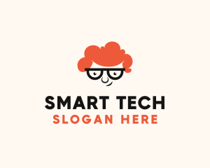 Smart Geek Guy logo design