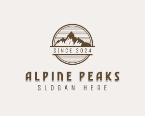 Mountain Alpine Trekking logo design