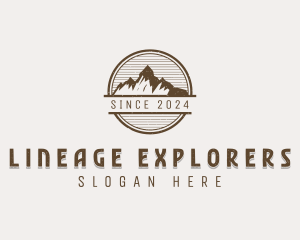 Mountain Alpine Trekking logo design