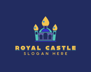 Castle Inflatable Tower logo design