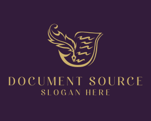 Document Quill Pen logo