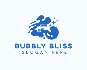 Bubbles Car Wash Garage  logo design