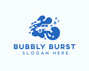 Bubbles Car Wash Garage  logo design