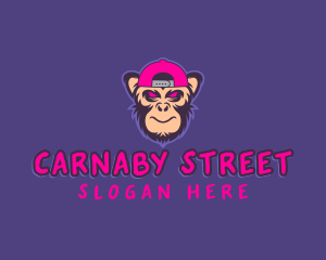 Street Monkey Punk logo design