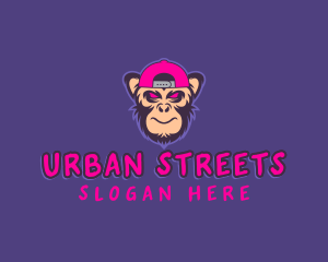 Street Monkey Punk logo design