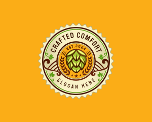 Hop Distillery Brewery logo design