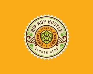 Hop Distillery Brewery logo design