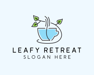 Minimalist Herbal Tea  logo design