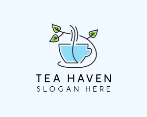 Minimalist Herbal Tea  logo design