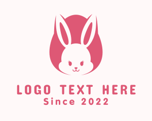 Cute Easter Bunny logo