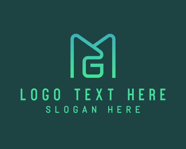 Letter Mg logo example 2