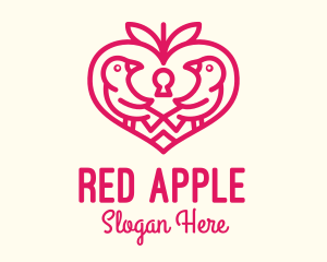 Red Valentine Lovebird logo