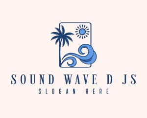 Summer Beach Wave logo design