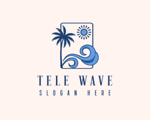 Summer Beach Wave logo design