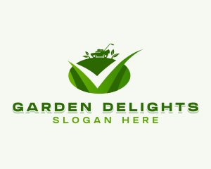 Lawn Mower Landscaping logo design