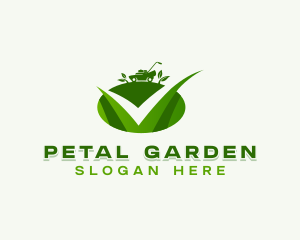 Lawn Mower Landscaping logo design